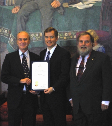 NCW proclamation with Governor Blunt, Greg Wall, and Ted Gast
