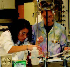Battle of Burets: titration action shot