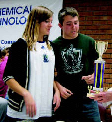 Battle of Burets: Winners receiving trophy