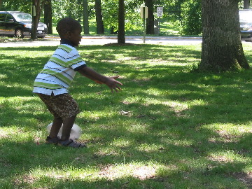 boy with Frisbee
