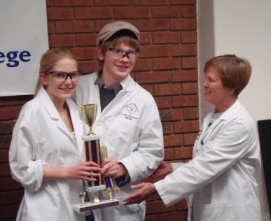 First place winners receive award