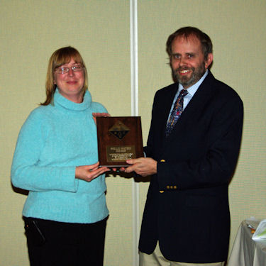 Shelley Minteer receives thanks for service as Past Chair