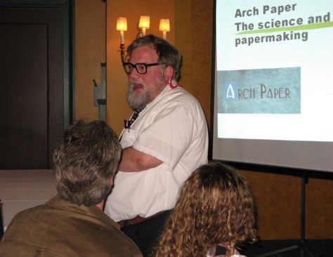 Ted Gast talks on paper-making