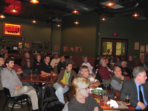 Audience for first Science Cafe