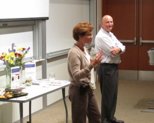 Cindy Buhse and Dan Coombes lead discussion after their presentations
