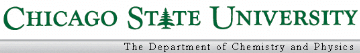 logo of Chicago State University Chemistry and Physics Dept