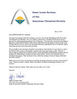 welcome letter from St Louis Chair Jeffrey Cornelius