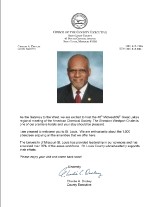 welcome letter from County Executive Charlie Dooley