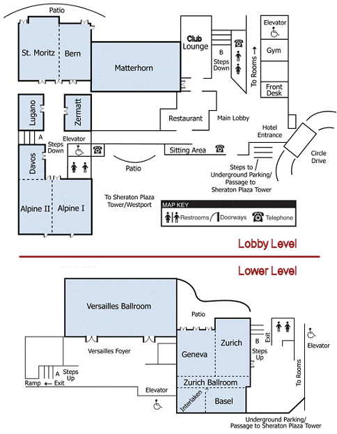 Floor plan of meeting area