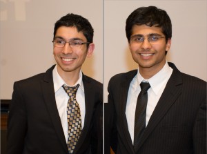 Abishek Sethi (l) and Harshath Gupta (r)