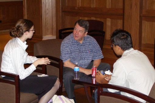 photo: Garland Marshall and a couple of attendees